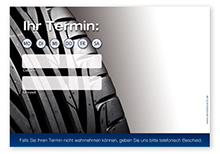 Terminzettel "Grip" - 1 Termin mit Wochentagen - 1215010129