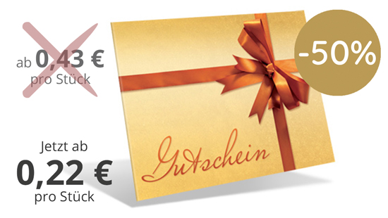 Gutschein-Klappkarten "golden surprise" - 1236010180