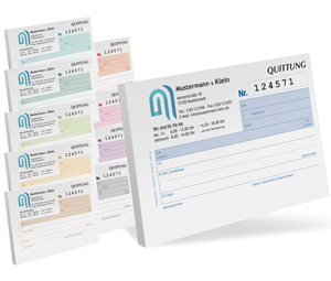 Quittungsblock #5 optional nummeriert - 1219010105