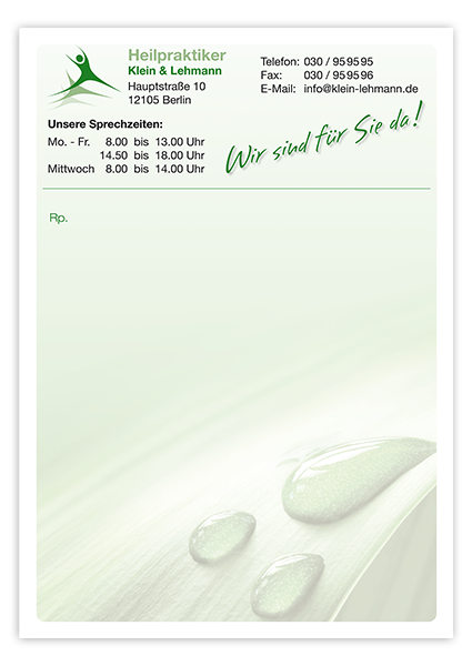 Privatrezepte Trend mit Eindruck - 1225010654