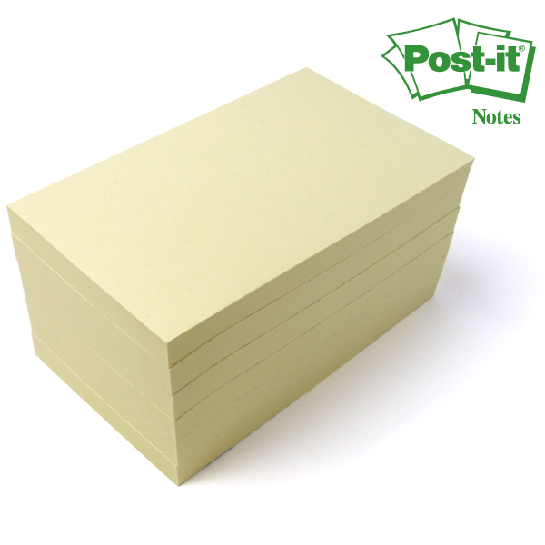 Post-it® Recycling Haftnotizen 127 x 76 mm, pastellgelb