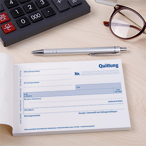 Quittungsblock Kleinunternehmer Standard - 3er Pack - 1219010202