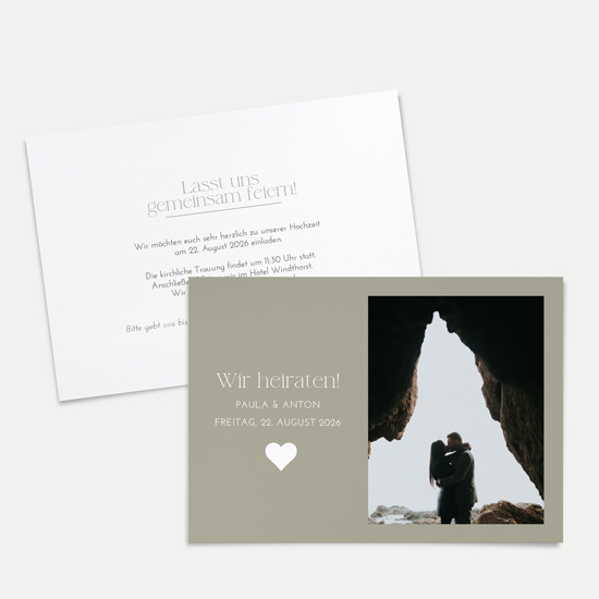 Postkarte DIN A6 im Querformat - Minimalistisch "Vienna" - PKQ-24001-M-08