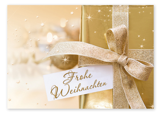 Weihnachts-Postkarte "golden wonder" - 1243010210