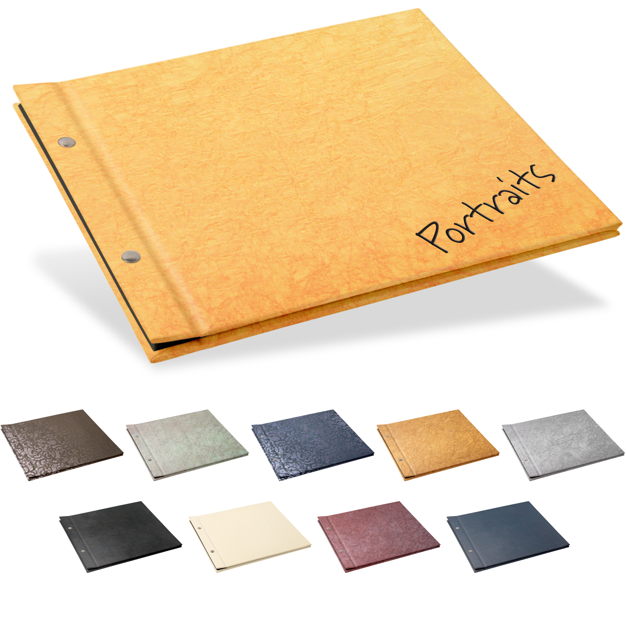 Portraitalbum Trend-Line, Format 29 x 24 cm, ohne Bildausschnitt, Schwarz - TL-LS-2924-S