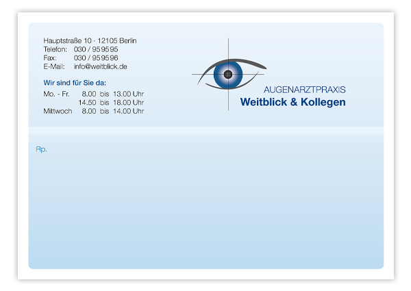 Privatrezepte Classic mit Eindruck - 1225010632