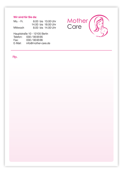 Privatrezept Classic hoch mit Eindruck - 1225010602