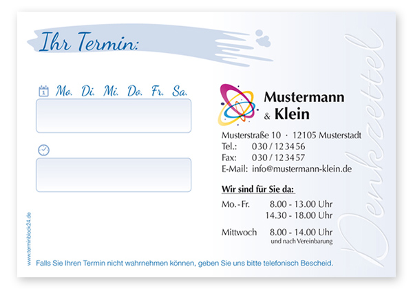 Termin-Haftzettel Classic #3