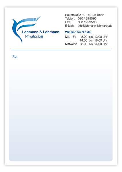 Privatrezept Classic mit Eindruck - 1225010604