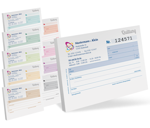 Quittungsblock #4 optional nummeriert - 1219010104