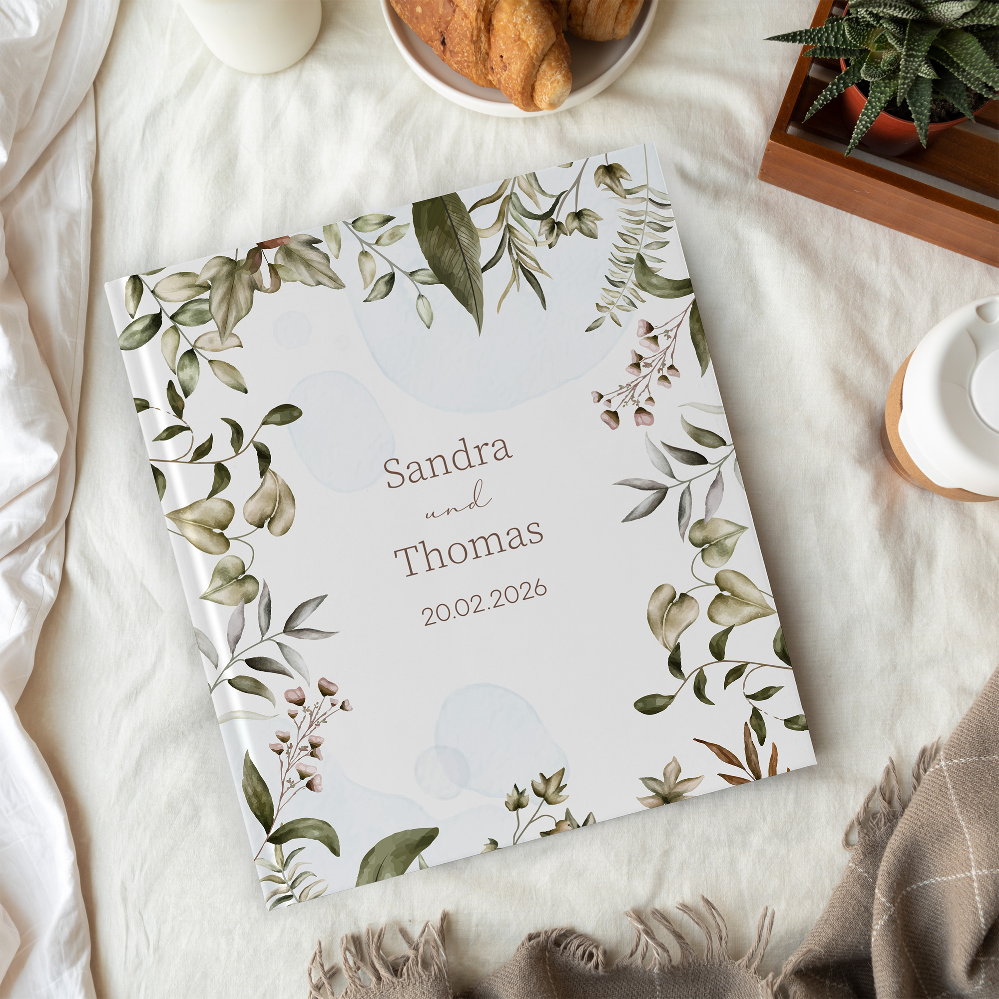Erinnerungsbuch Hochzeit - Boho "nature hold"