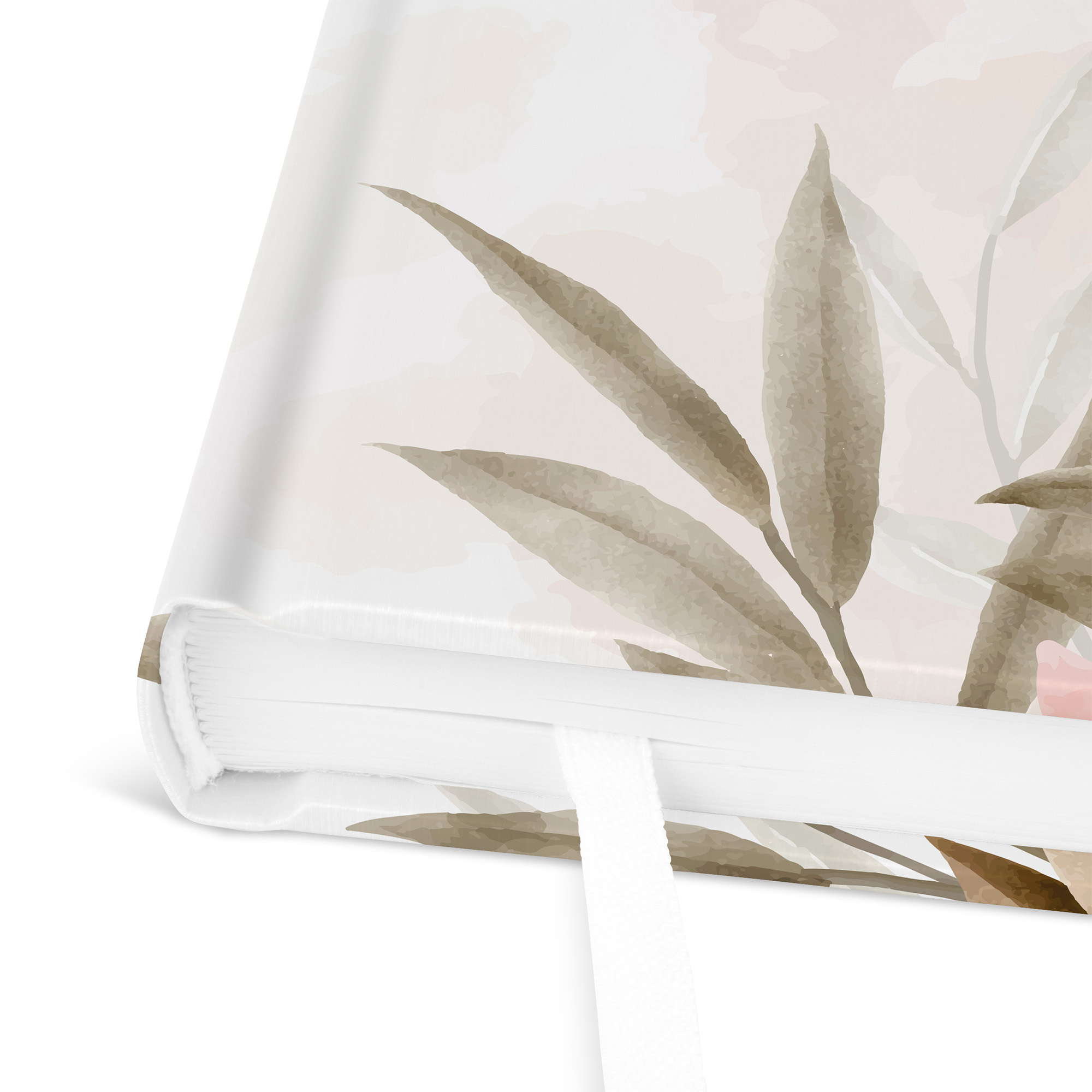 Erinnerungsbuch Hochzeit - Floral "Rose Leaf"