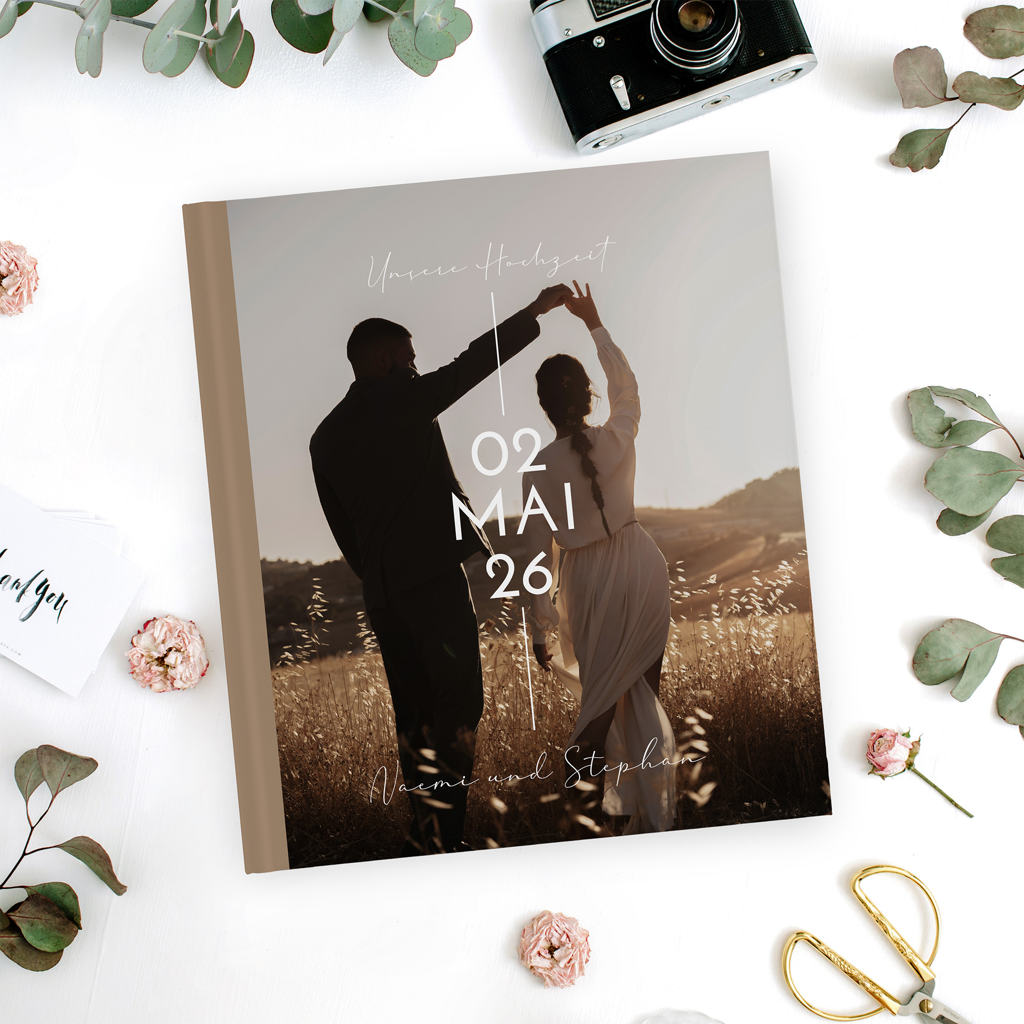 Gästebuch Hochzeit - Minimalistisch "Still Lines"