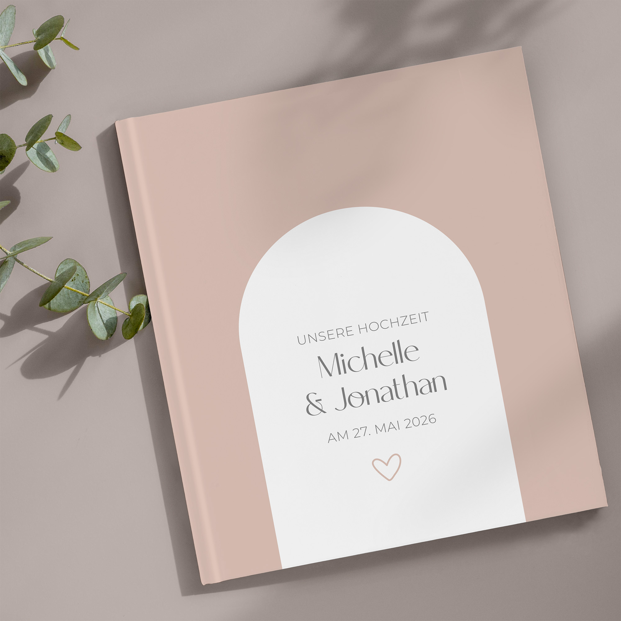Gästebuch Hochzeit - Minimalistisch "Lille"