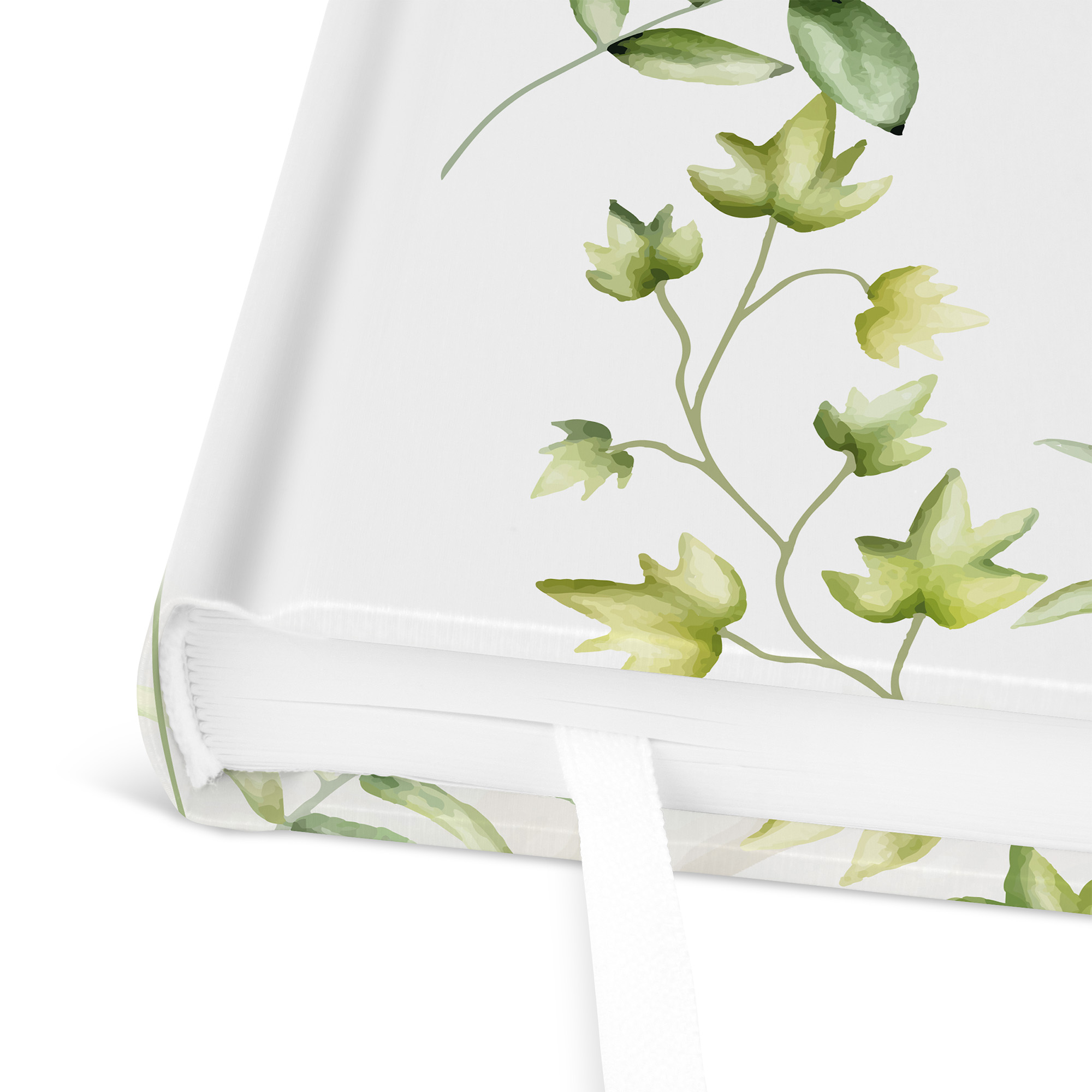 Gästebuch Hochzeit - Greenery "leaf light"