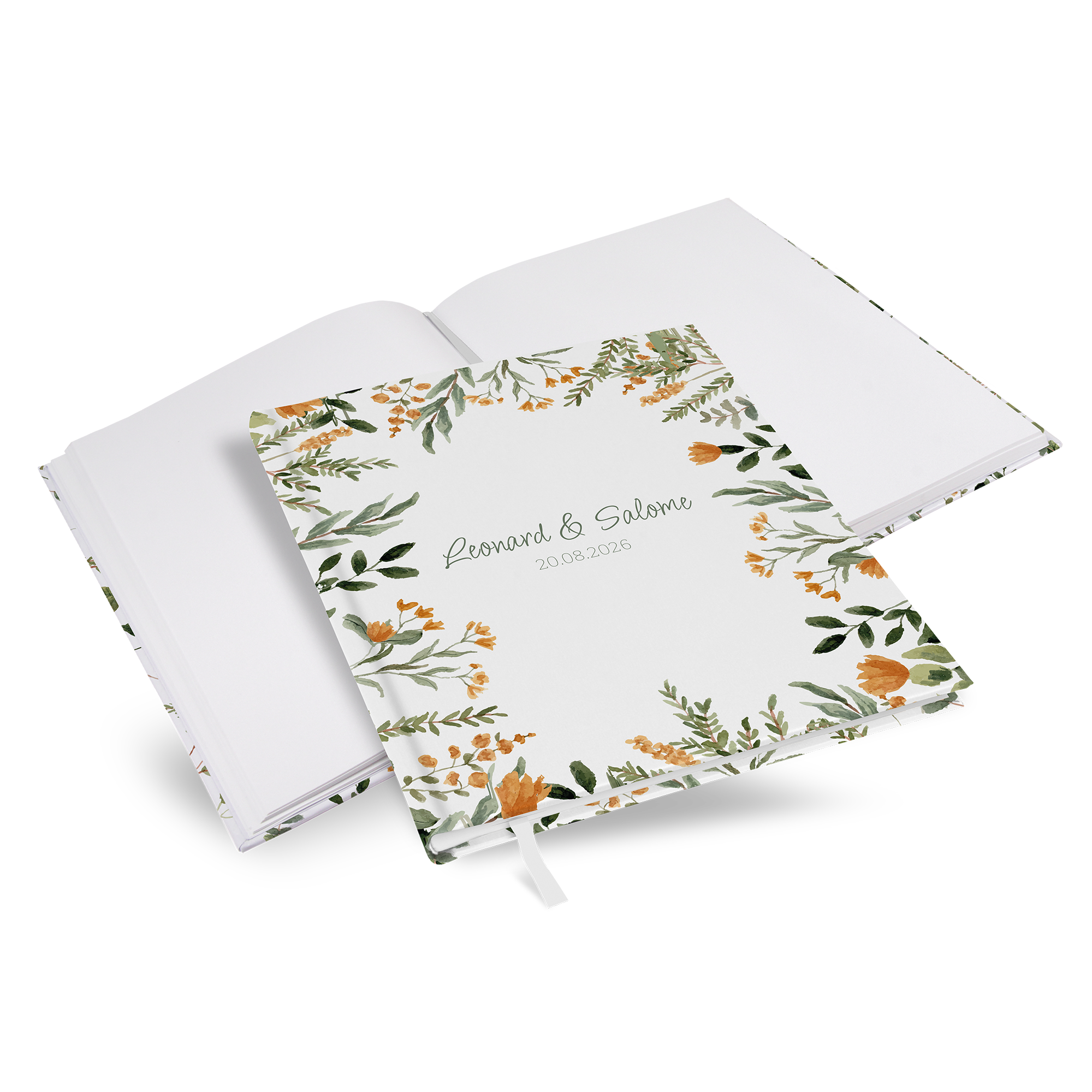 Gästebuch Hochzeit - Floral "warm botanicals" - GBH-25001-F-05