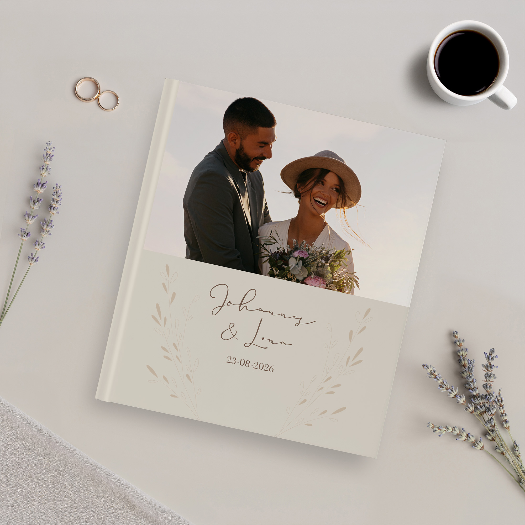 Gästebuch Hochzeit - Vintage "golden memories"