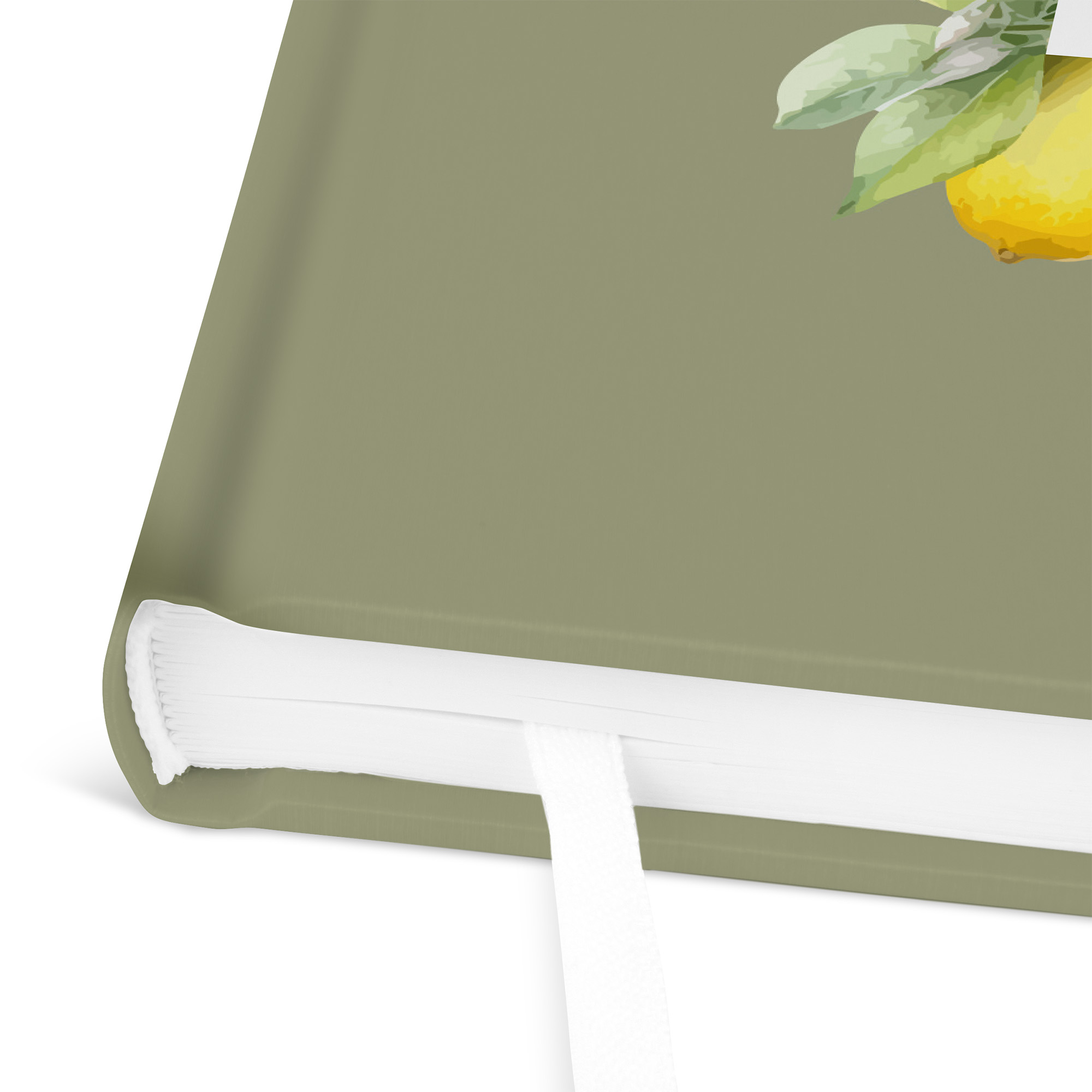 Gästebuch Hochzeit -  Aquarell "Olive & Lemon"