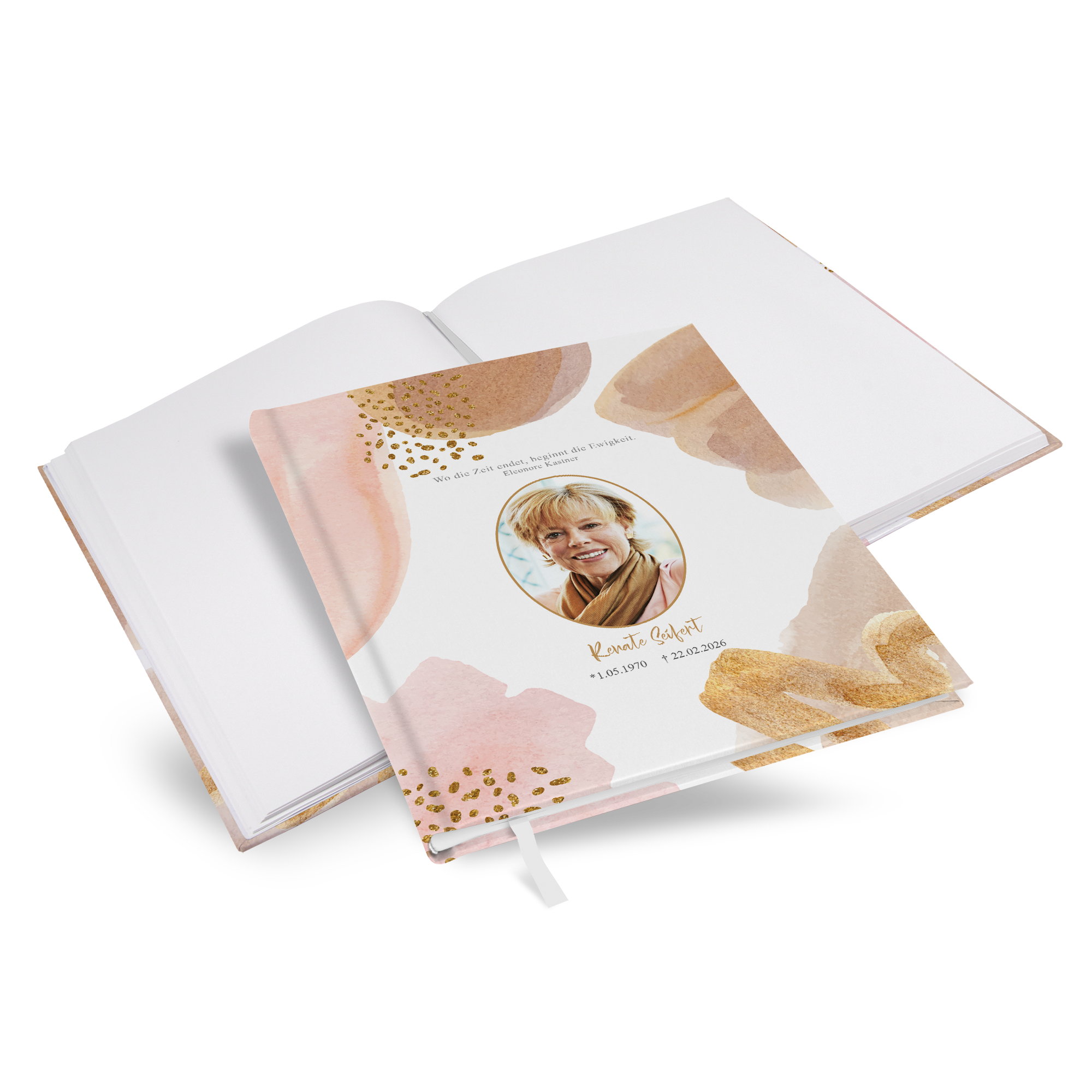 Kondolenzbuch -  Golden Blush - KB-25001-A-10