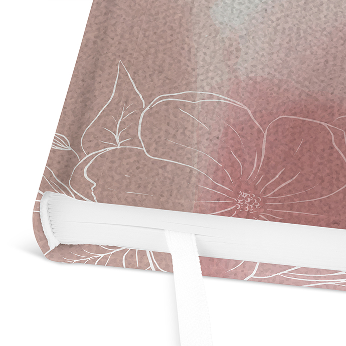 Gästebuch Ferienwohnung -  Aquarell "dusty bloom"