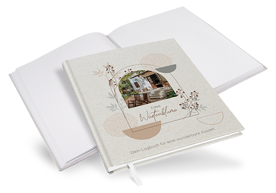 Gästebuch Ferienwohnung - Boho "Stone Bloom" - GBF-25001-B-05