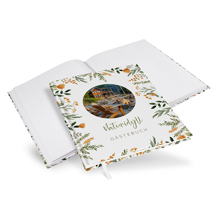 Gästebuch Ferienwohnung - Floral "Warm Botanicals"