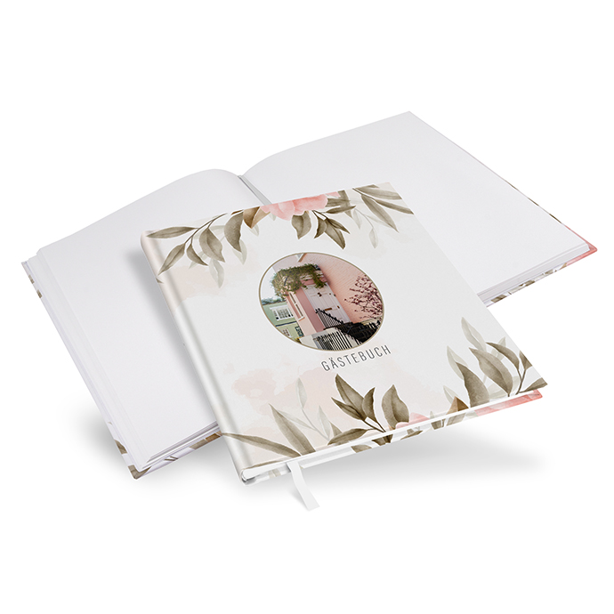 Gästebuch Ferienwohnung - Floral "Rose Leaf"