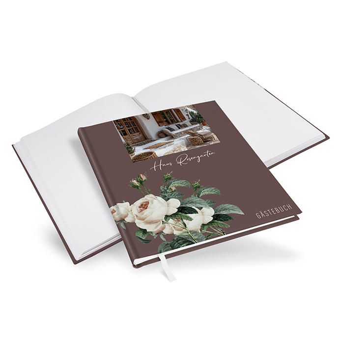 Gästebuch Ferienwohnung - Floral "Antique Rose"