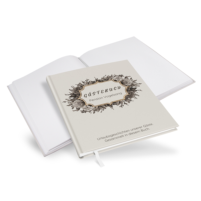 Gästebuch Ferienwohnung - Vintage "Baroque Frame"